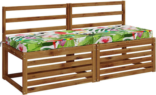 vidaXL Възглавница за градинска пейка Soest Многоцветна 2 бр. 50x150 см