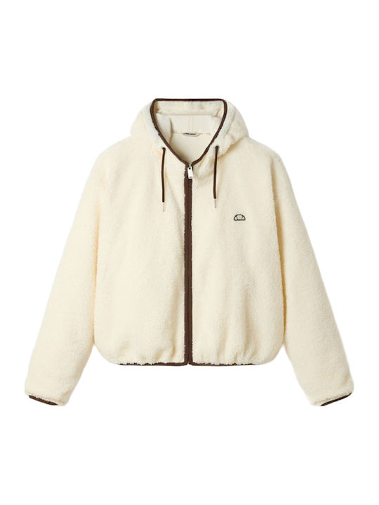 Nell Oro Fleece Women's Cardigan Ecru