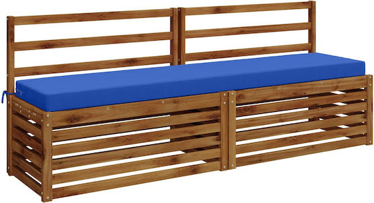 vidaXL Възглавница за градинска пейка Soest Кралскосиня 2 бр. 40x180 см.
