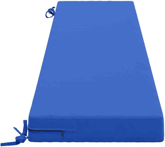 vidaXL Възглавница за градинска пейка Soest Кралскосиня 2 бр. 40x180 см.
