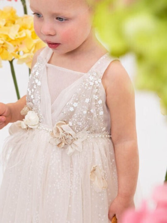 Bambolino Neraida Ecru Taufkleid