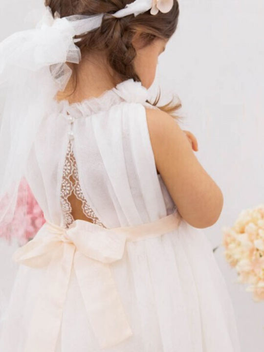Bambolino Weißes Taufkleid aus Tüll