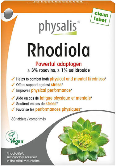 Physalis Rhodiola Adaptogen 30 Vegan Tablets