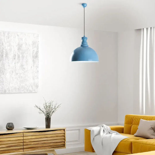 Opviq Kure Hängelampe Blau mit Fassung E27 40x40x134cm.