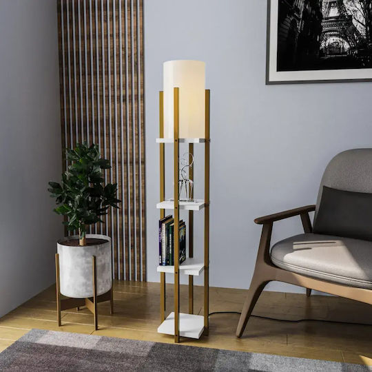 Opviq Shelf Лампа за под В130см. Жълт Opviq Shelf Лампа за под В130см. Жълт