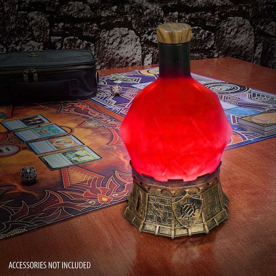 Enhance Decorative Lamp Bottle Red