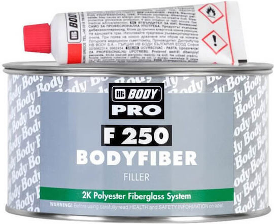 HB Body Bodyfiber F250 Στόκος Γενικής Χρήσης Πολυεστερικός με Ίνες Γυαλιού Πράσινος 750gr