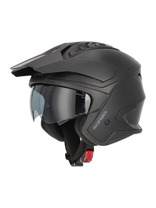 Acerbis Aria Evo Jet με Sun Visor ECE 22.06 Black Matt Acerbis Aria Evo Jet με Sun Visor ECE 22.06 Black Matt