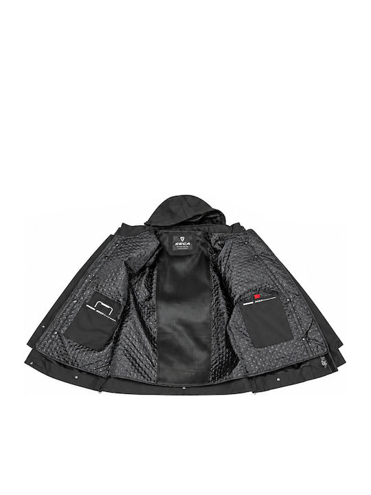 Detroit Men's Cordura Motorcycle Jacket 4 Seasons Waterproof Black 2DTR27MQ.00