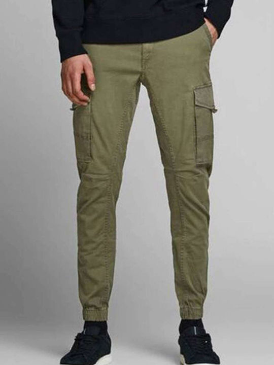 Jack & Jones Herrenhosen Cargo Regulär Passform Olive Night