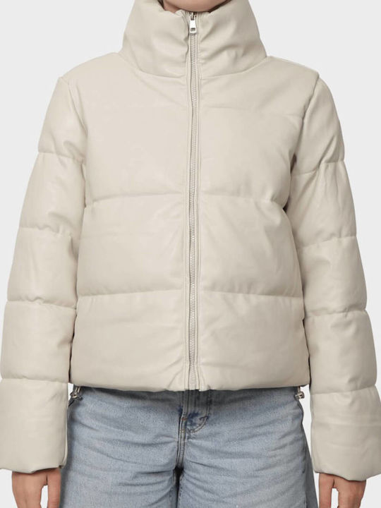 Only Women's Puffer Jacket for Winter Pumice Stone
