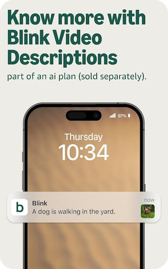 Blink Безжичен звънец за врата бял