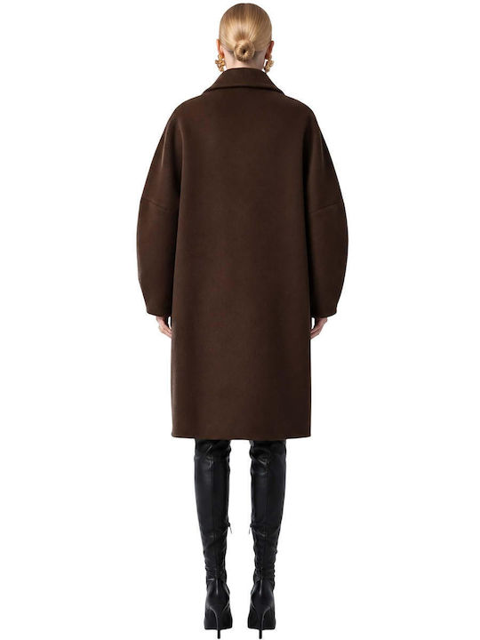 Moutaki Damenmantel Braun Oversized
