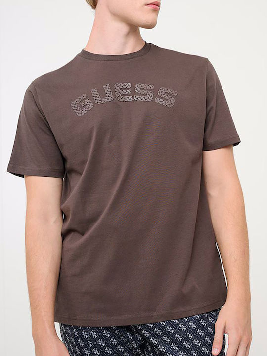 Guess Тениска кафява