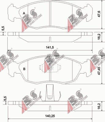 Bremsbeläge Citroen Xsara 97 21430.17.3