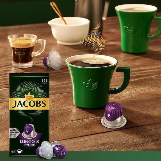 Jacobs JACOBS Lungo Intenso Kάψουλες Συμβατές Με Μηχανές Nespresso* 10τεμ