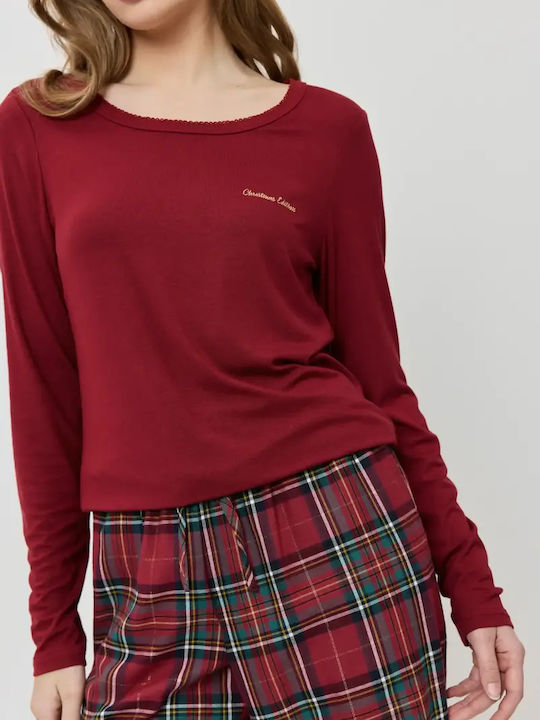 Aruelle Winter Women's Red Pyjama Set Chrissy