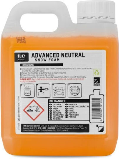 Valetpro Advance Neutral Snow Foam 1л Предизмиваща Пяна Слабопенлива