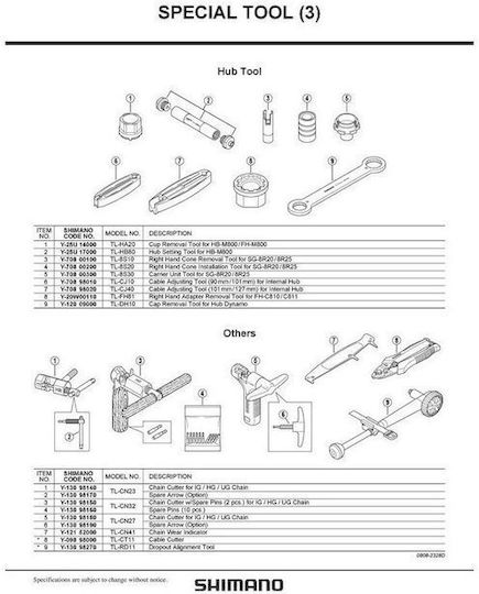 Shimano Tlfc23 Bicycle Tool