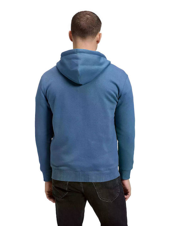 Hellblaue Kapuzenjacke