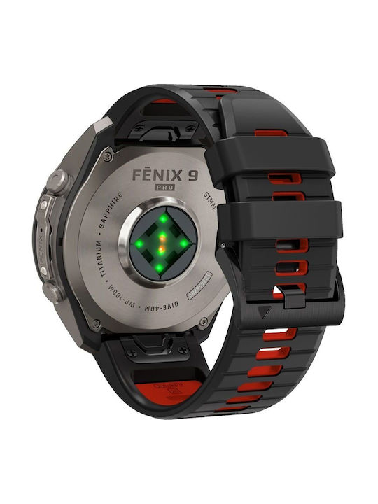 Tech-protect Iconband Pro Garmin Fenix 5x 5x Plus 6x 6x Pro 7x 8 8 Pro 9 9 Pro 51 Mm Black Red 5906302388189 Tech-protect Iconband Pro Garmin Fenix 5x 5x Plus 6x 6x Pro 7x 8 8 Pro 9 9 Pro 51 Mm Black Red 5906302388189