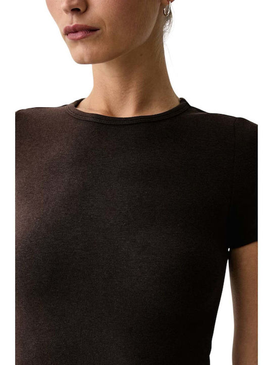 Γυναικείο T-shirt Καφέ