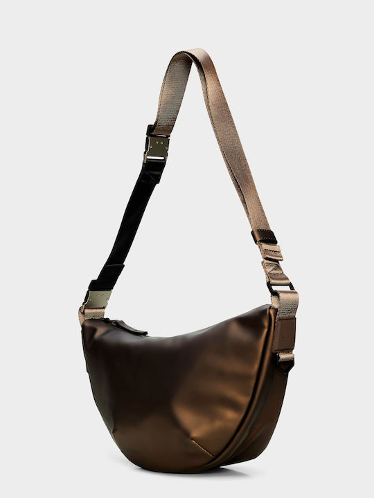 Valera Stoff-Schultertasche für Damen in Bronze