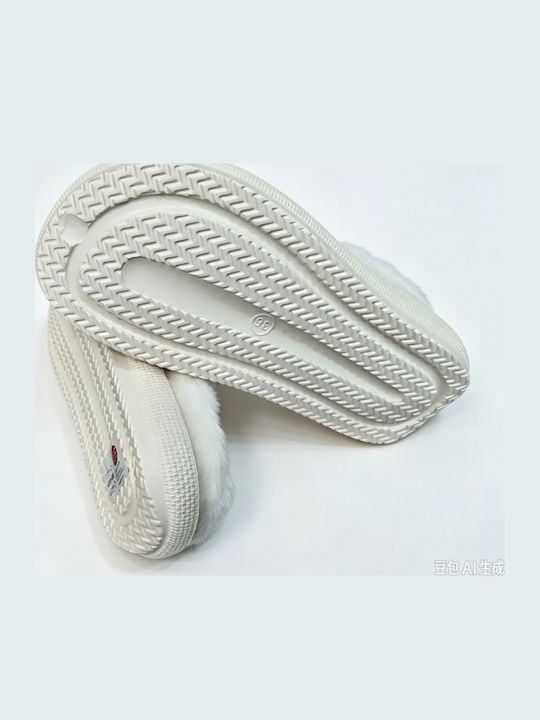Damen-Clogs Hausschuhe Weiß