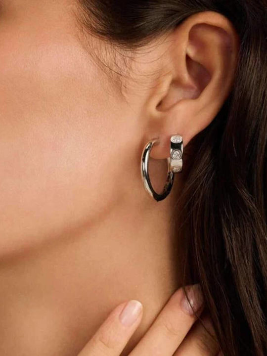 Ti Sento Women's Hoop Earrings 925 Silver 78120si