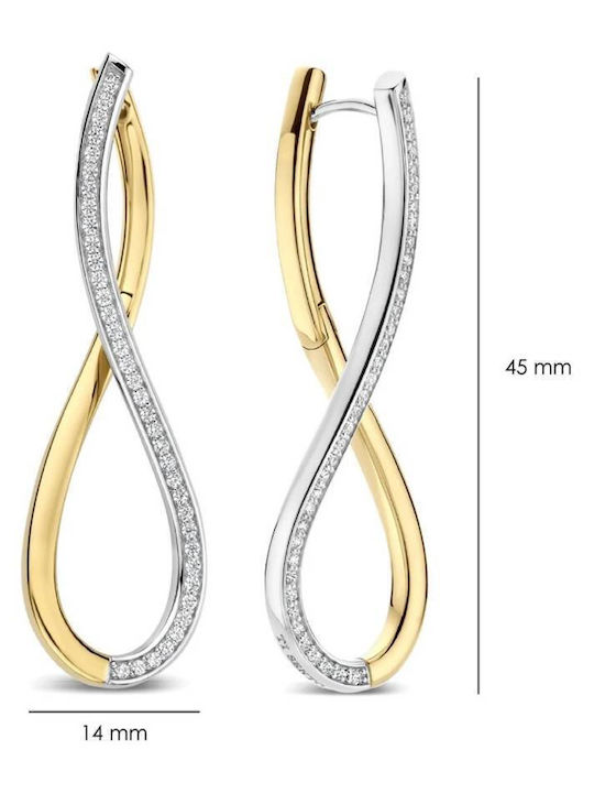 Ti Sento Women's Earrings Zircon 925 Silver 78086zy