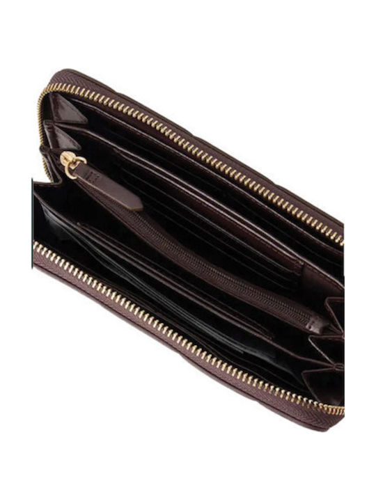 Large Women's Brown Wallet