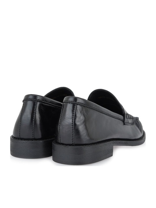 Suede Women's Loafers in Black