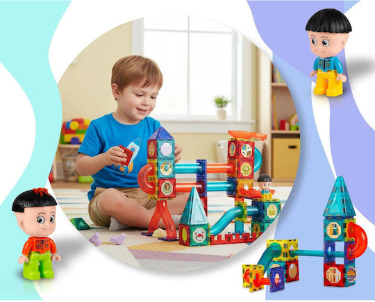 Joc Magnetic de Construcție pentru Copii de 3+ Ani