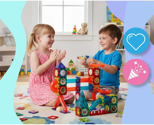 Joc Magnetic de Construcție pentru Copii de 3+ Ani