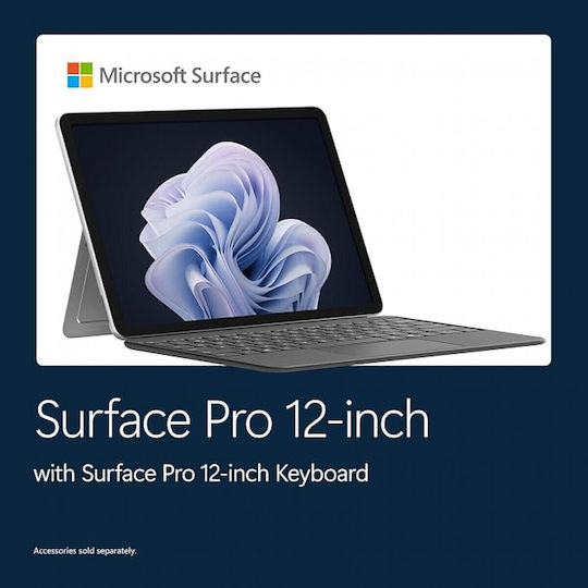 Microsoft Surface Pro 12 12" Tablet (8GB/256GB/Windows 11 Home) Platinum