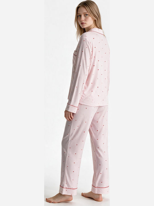 DKNY Зимен Дамски Комплект Пижама Многоцветен