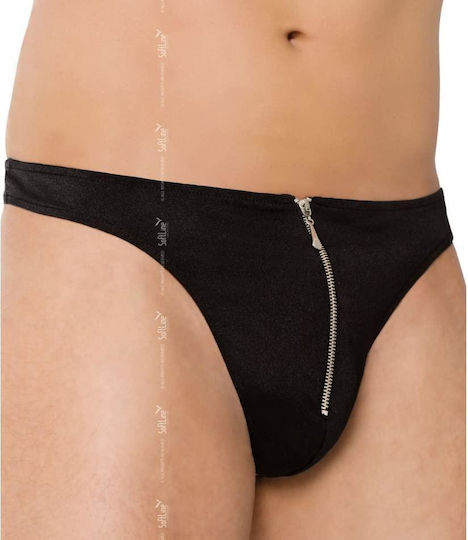 Softline 4501 Lenjerie Sexy Bărbați Șir De Caractere Negru