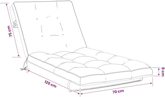 vidaXL Pernă pentru Șezlong cu Spătar Culoarea Nisipului 70x200 cm