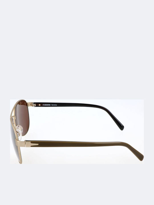 Unisex Ochelari De Soare Cu Culoare Auriu