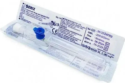 IV Cannulas With Wings and Injection Port Serix 100 Pieces 20G