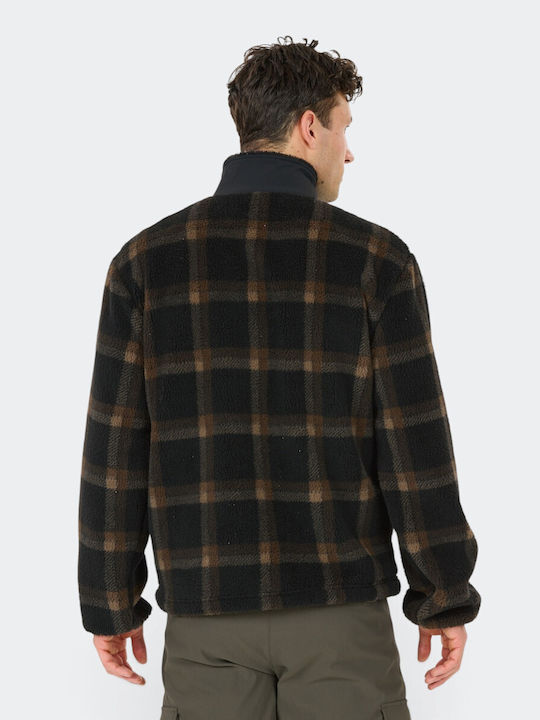 Herren-Fleecejacke Schwarz