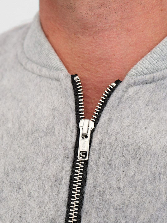 Akrobin Boiled Men's Grey Cardigan