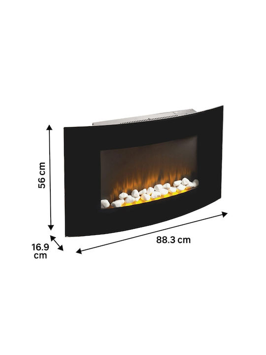 Equation Επιτοίχιο Ηλεκτρικό Τζάκι 2000W 88.3x56cm