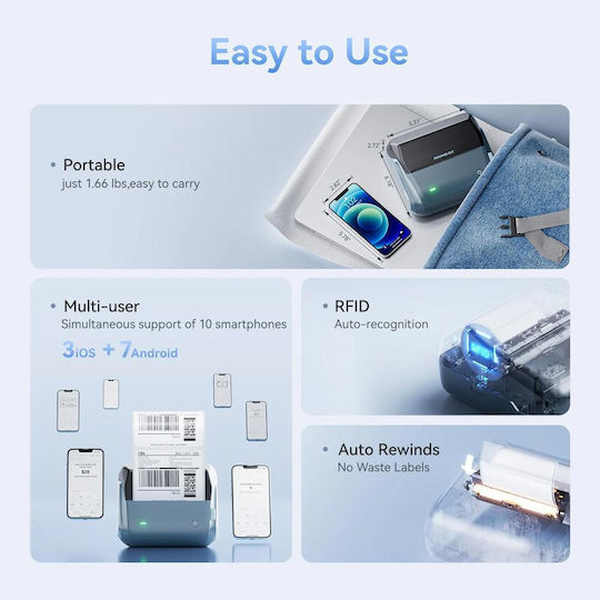 Niimbot Принтер за етикети Bluetooth 203 dpi