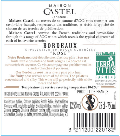 Maison Castel Rosé Trocken Wein 750ml