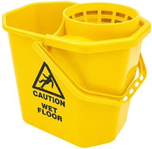 IPC Pulex Plastic Bucket with Wringer Capacity 12 L Red
