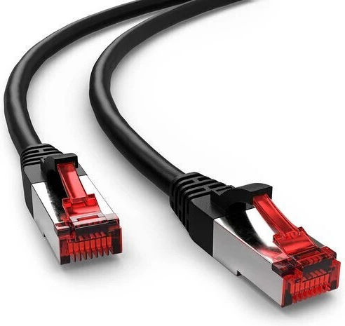 Goobay S/FTP Cat.6 (Gigabit) Network Cable Ethernet 3m Black