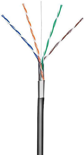 Goobay F/UTP Cat.5e Gigabit Ethernet Network Cable 40m Black