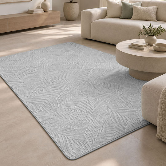 Chios Hellas Φύλλα 140x200cm Αντιολισθητικό Grey Chios Hellas Φύλλα 140x200cm Αντιολισθητικό Grey