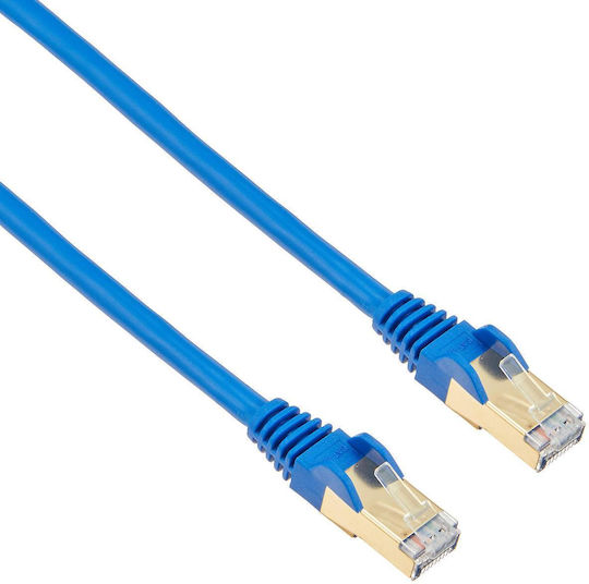 StarTech U/FTP (STP) Cat.6a Ethernet Network Cable 0.5m Blue